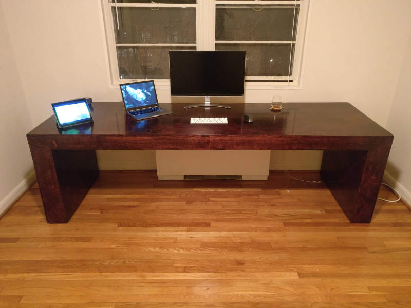 Redditor builds height-adjustable desk for under $400