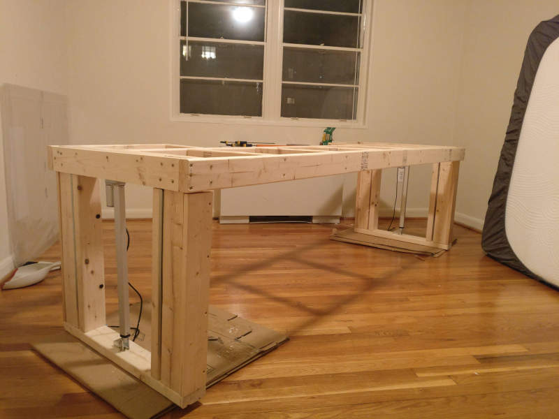 Diy height on sale adjustable desk