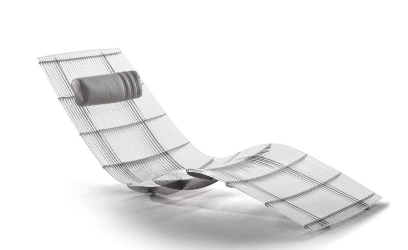 Spline acrylic lounge chair by Fritsch Durisotti for Schütz