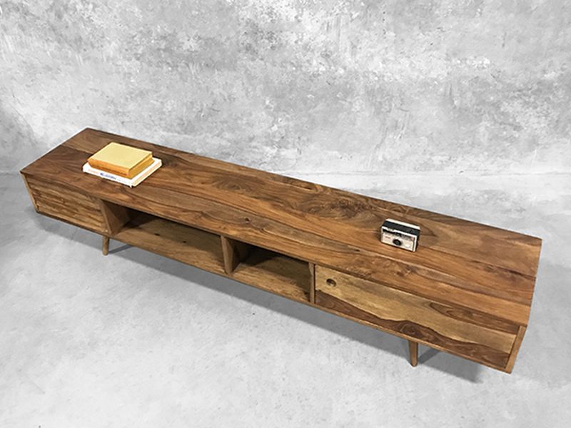 Reclaimed wood TV stand