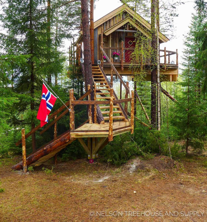 Take a look at Pete Nelson’s first ever international treehouse in Norway 