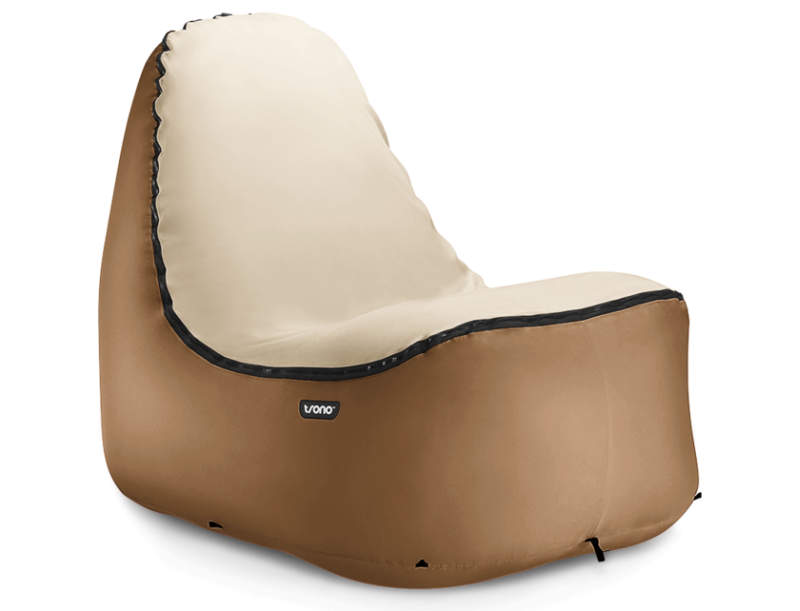 Trono inflatable chair blows up in seconds without an air pump