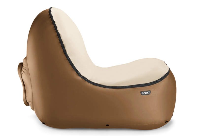 Trono inflatable chair blows up in seconds without an air pump