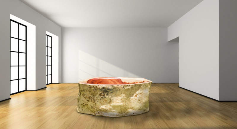 Wood bathtubs by Timber Neutral are carved out of 3 ton tree trunks