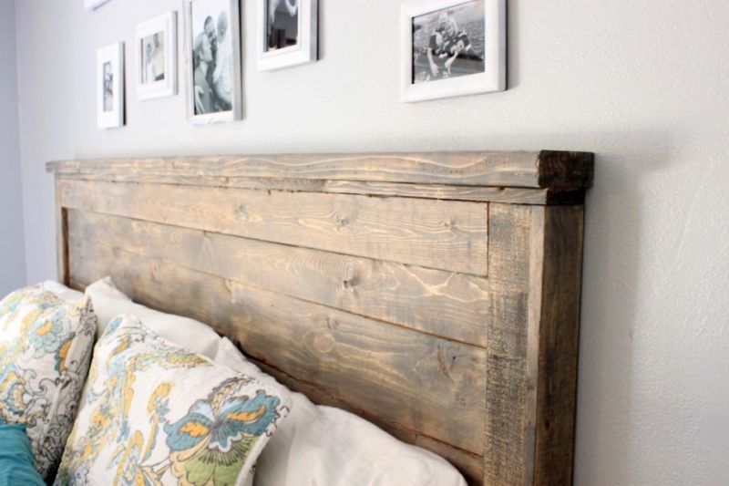 ana white diy reclaimed wood headboard