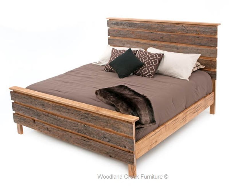 Reclaimed timber bed