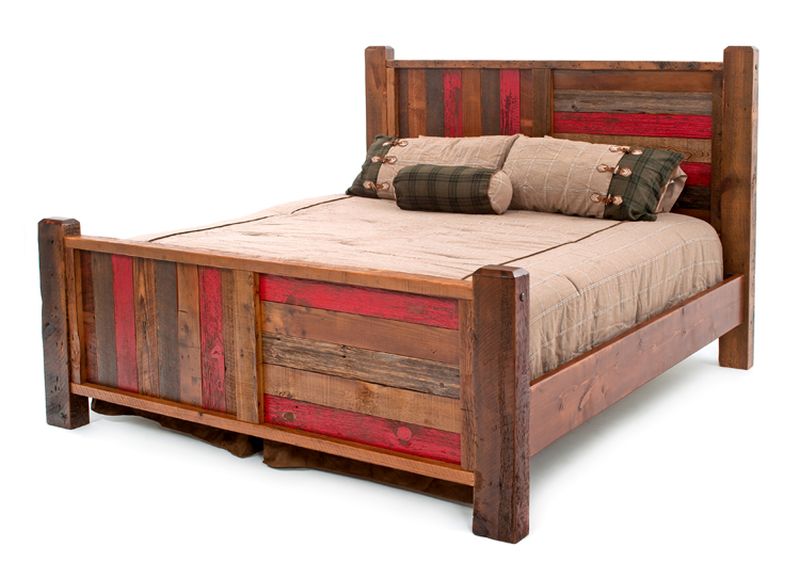 Woodland Creek Furniture reclaimed wood bed