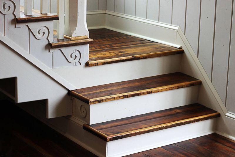 reclaimed wood staircase