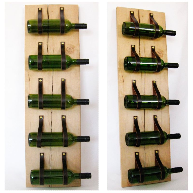 reclaimed wood wine rack