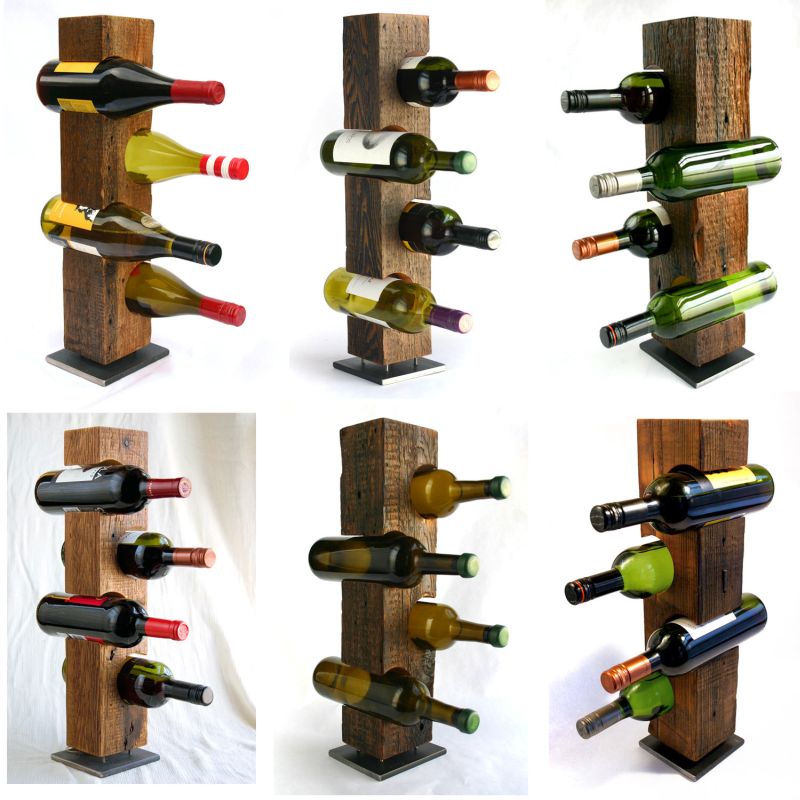 reclaimed wood wine rack