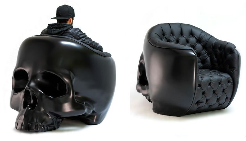 skull armchair