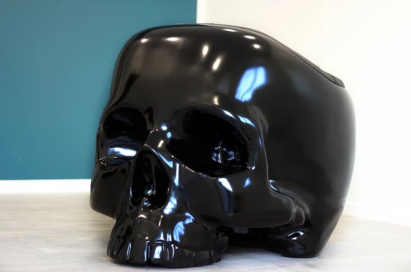 Skull armchair by Gregory Besson