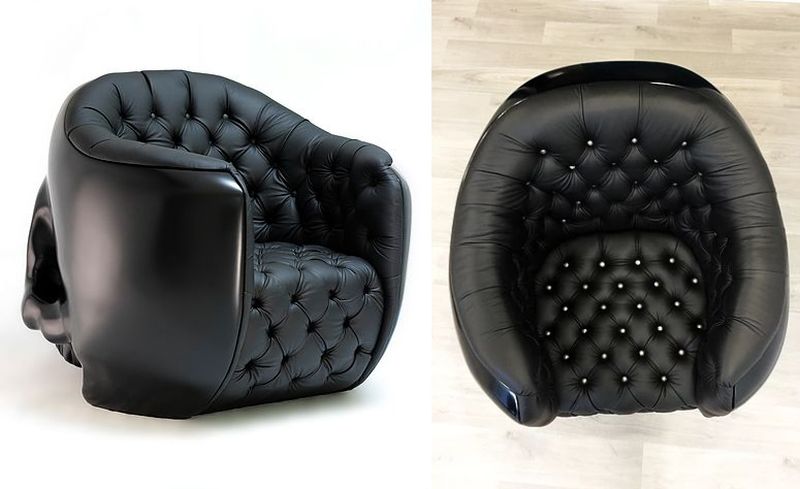 Skull armchair by Gregory Besson