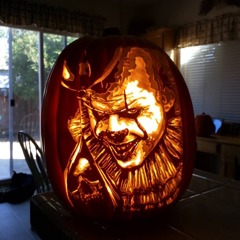 Custom-carved pumpkins by Alex Wer