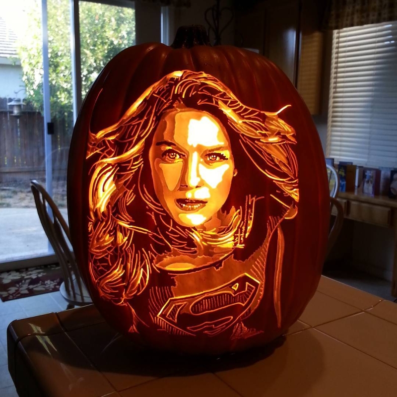 Custom-carved pumpkins by Alex Wer