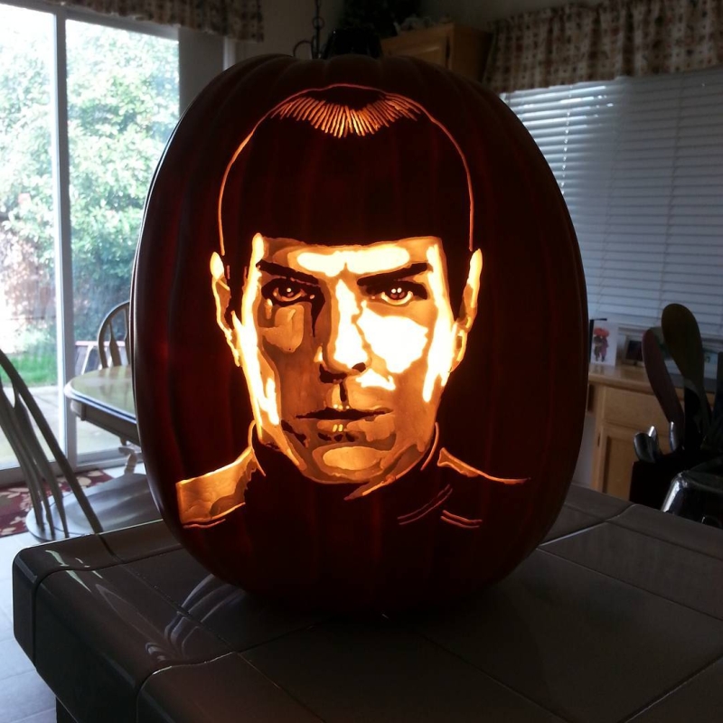 Custom-carved pumpkins by Alex Wer