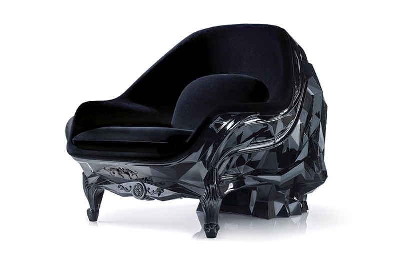 Angular skull armchair by Harrow