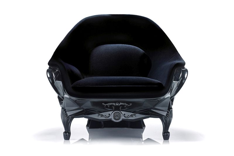 The angular skull armchair by Harrow