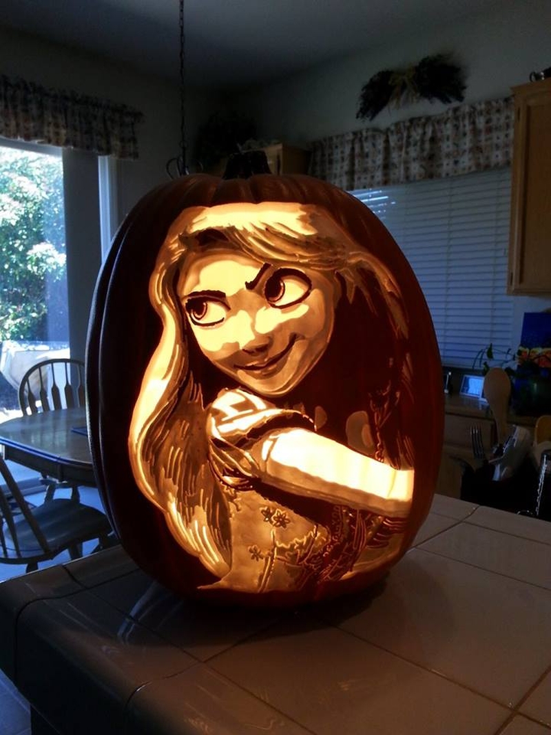 Custom-carved pumpkins by Alex Wer