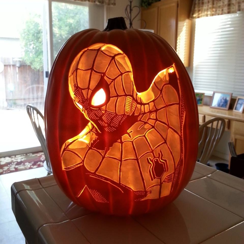 Custom-carved pumpkins by Alex Wer