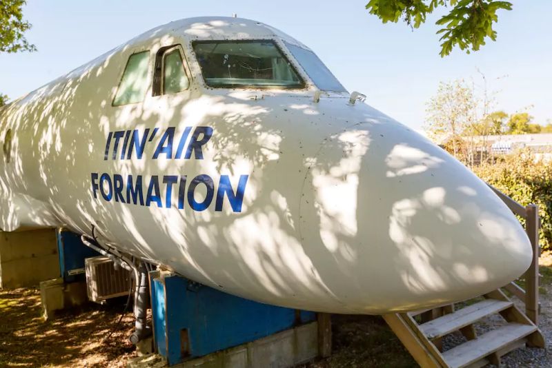 This converted airplane home is most weird Airbnb rental so far