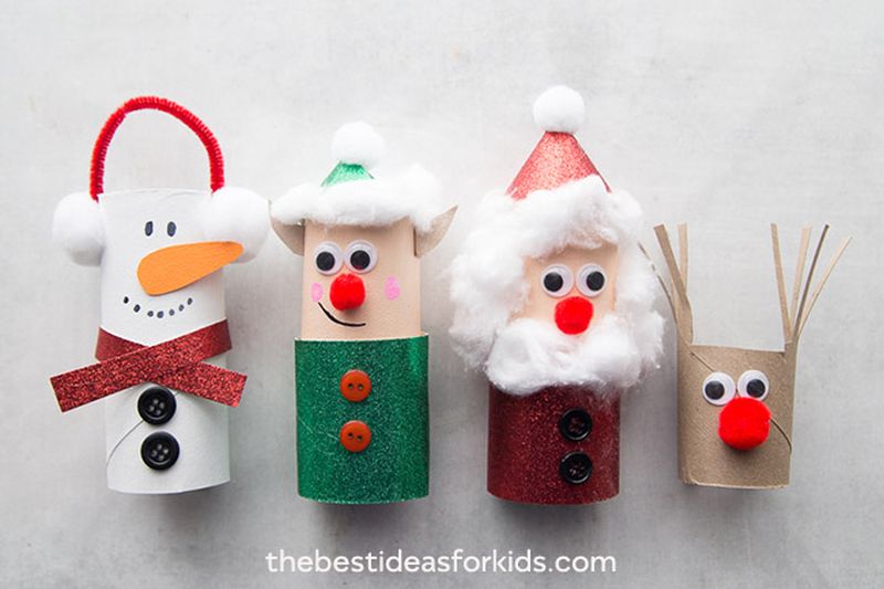 Toilet paper roll Christmas crafts 