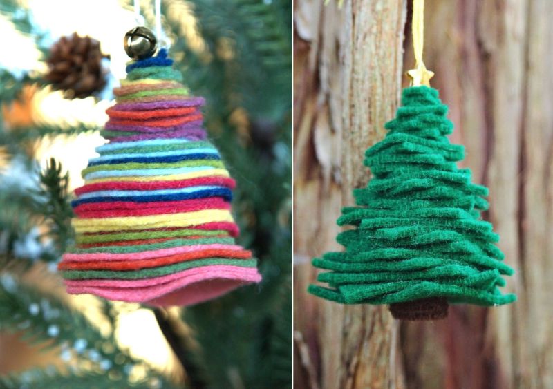 Felt DIY Christmas ornaments 