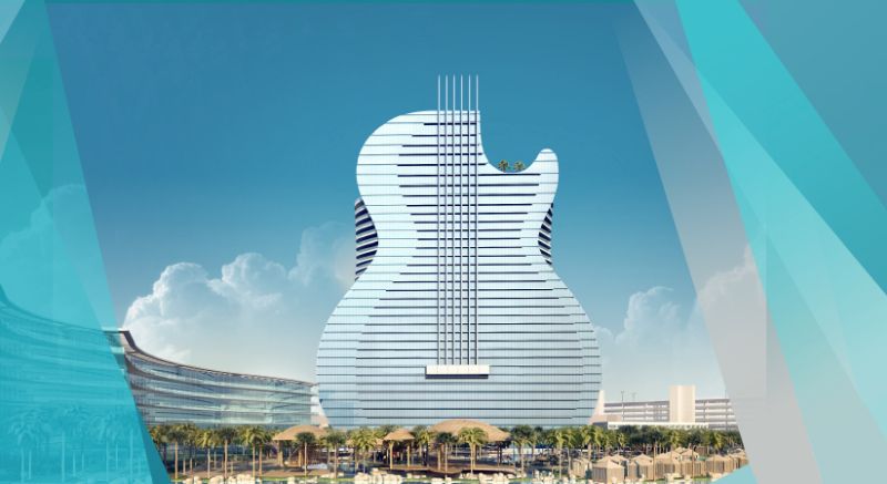 Guitar-shaped hotel tower destined to be the next big attraction in Hollywood 