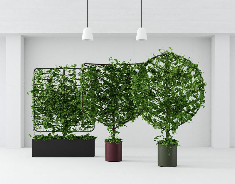 Helen Kontouris’ botanical planter screens bring nature to any urban environment 