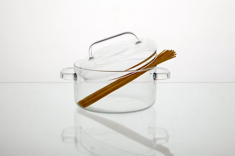 huy pham has created a set of transparent cooking pots made from technical  glass