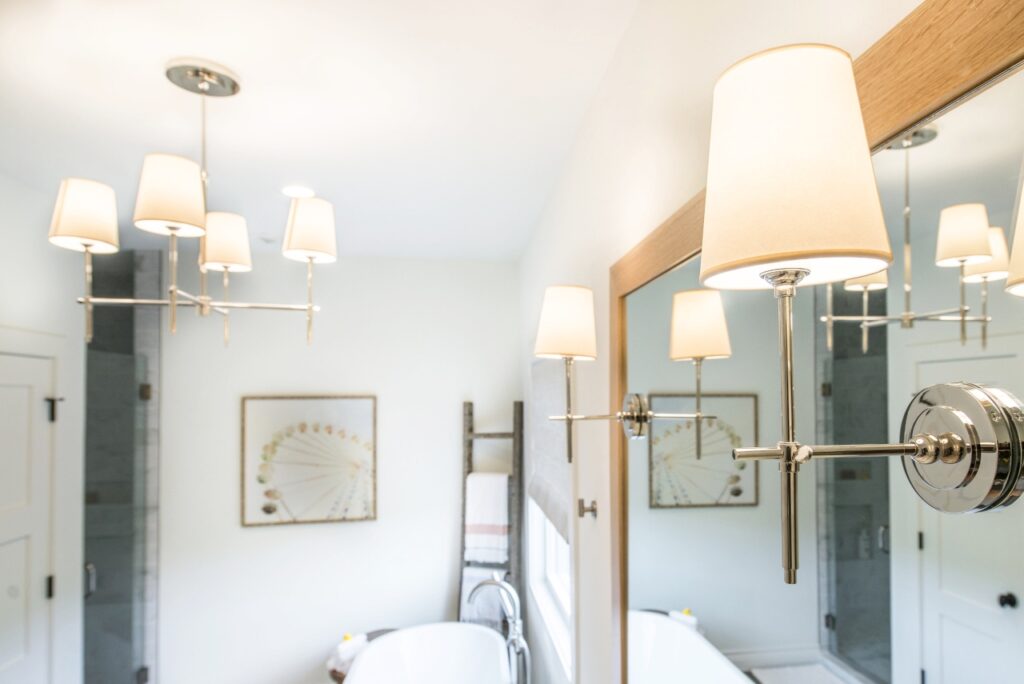 Install Unique Lighting Fixtures- Bathroom Transformation