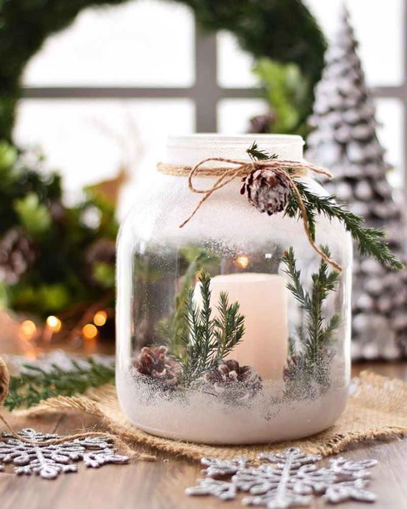 Lights and candles for Christmas décor