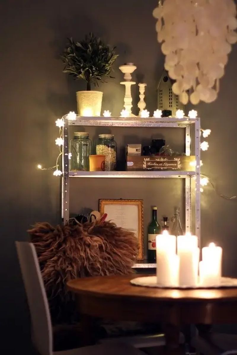 Lights and candles for Christmas décor