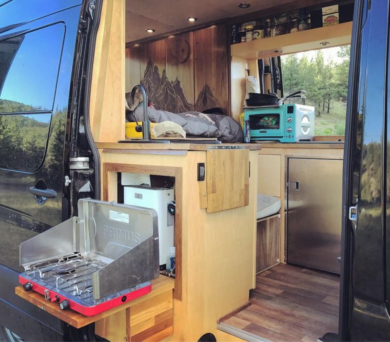 Ohio Couple Quits Job to Live Their Dream Life in Converted Van Home2