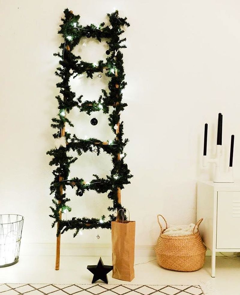 People are ditching real trees for ladder Christmas trees