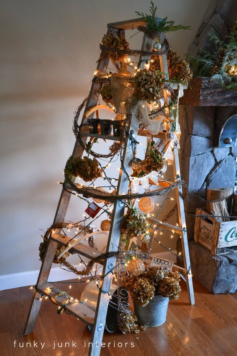 People are ditching real trees for ladder Christmas trees