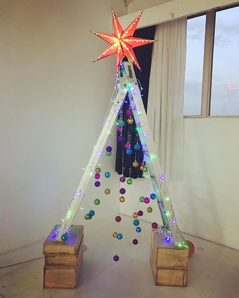 People are ditching real trees for ladder Christmas trees