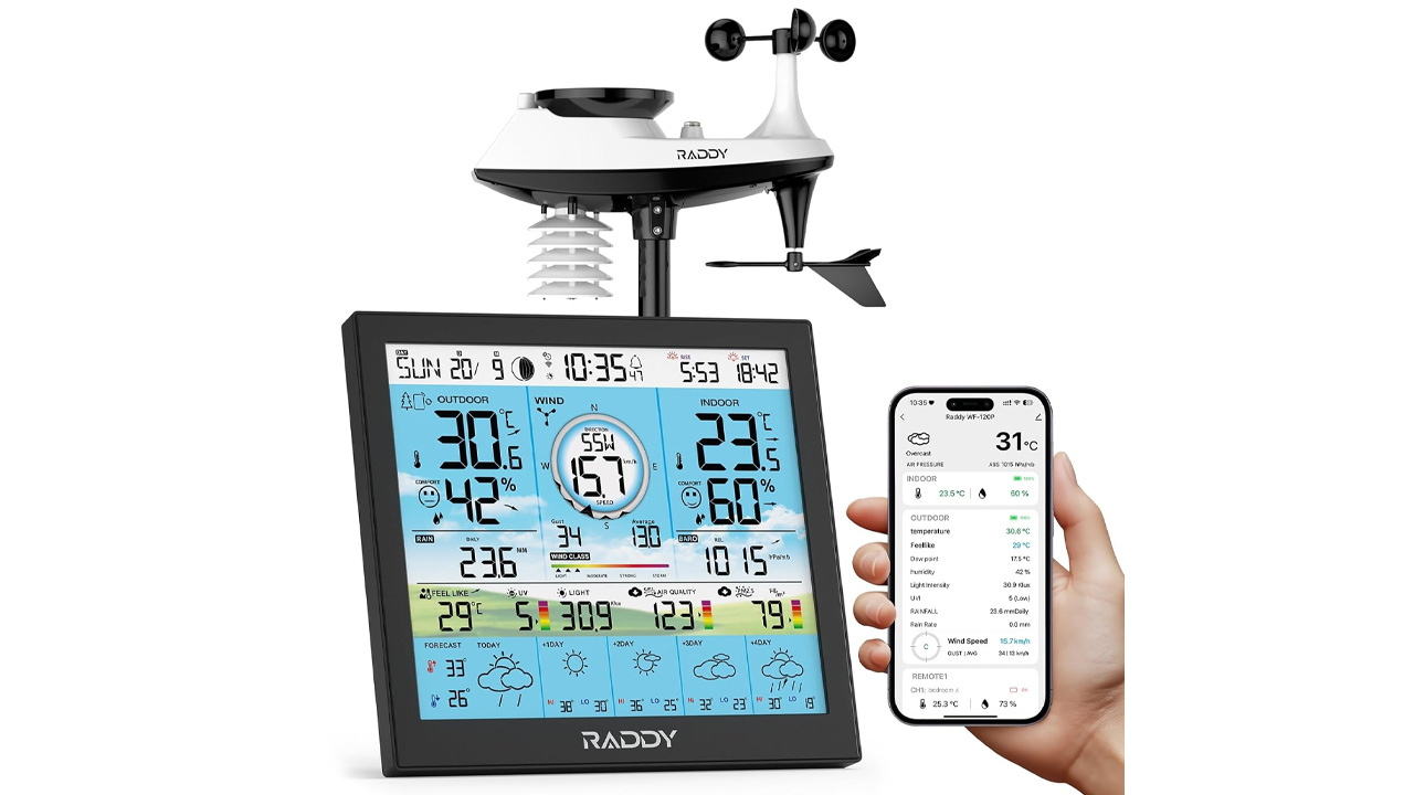 Raddy-WF-120P-Weather-Station-best-on-amazon-in-2025