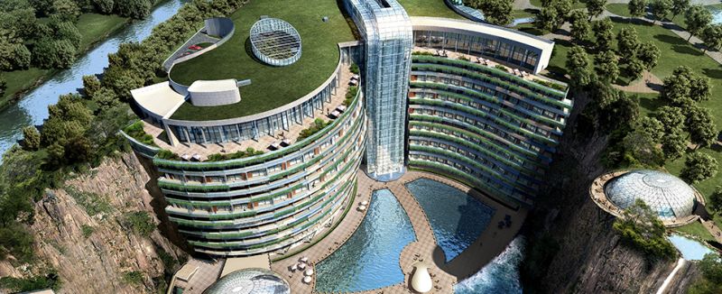 Shimao Wonderland Intercontinental quarry hotel will be completed by 2018 