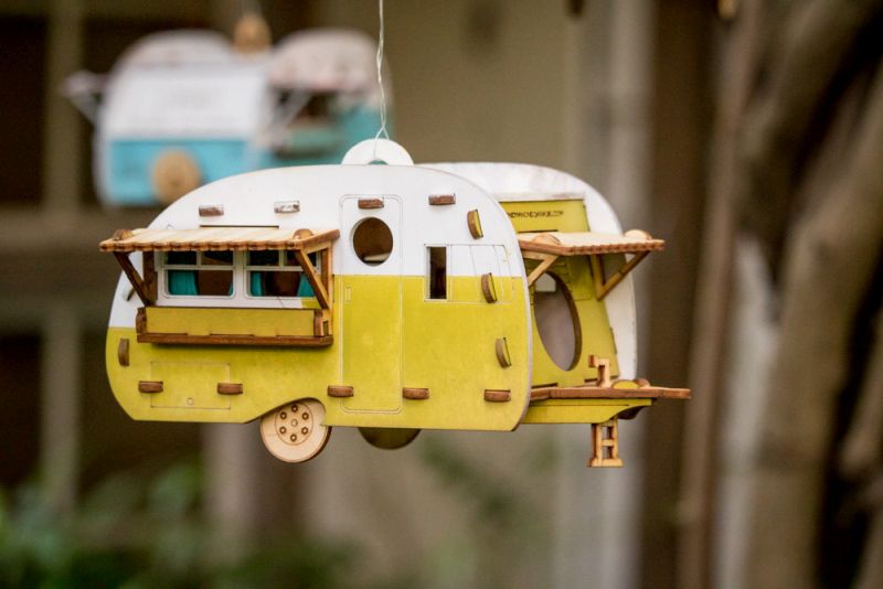 Vintage camper birdhouse by Marcus Williams of One Man, One Garage