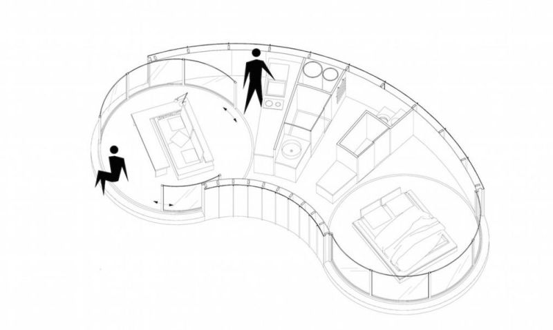 lumishell prefab pop-up cocoon