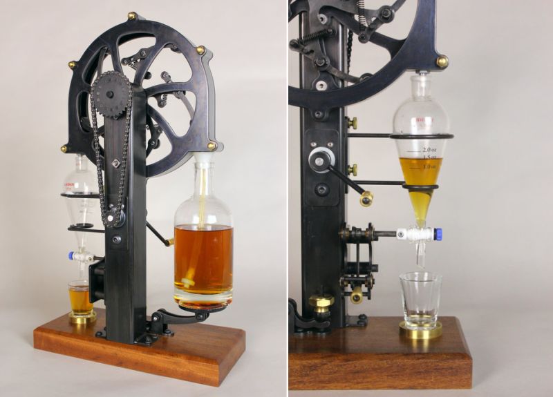 Benjamin Cowden designs a perfect shot-pouring machine