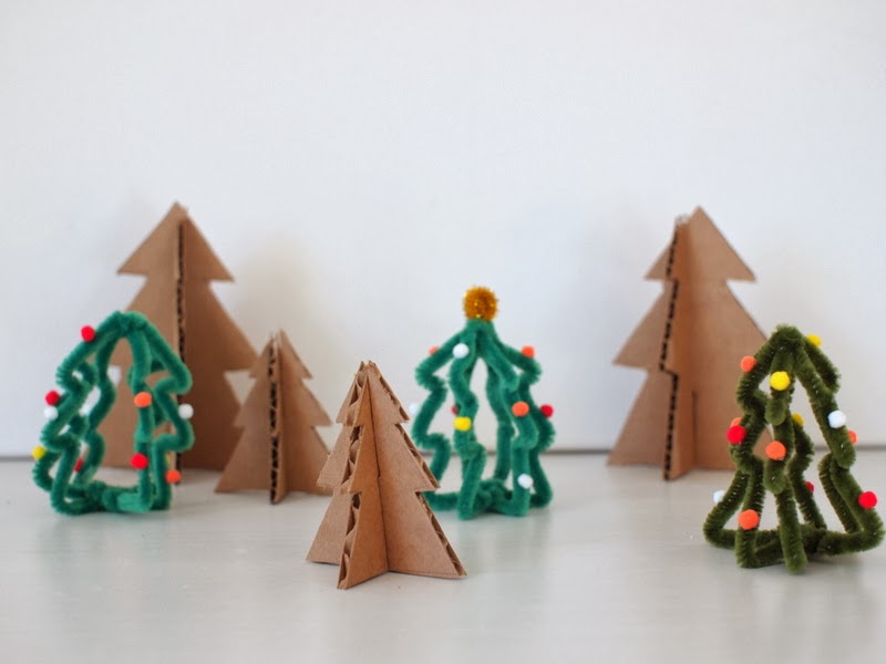 Cardboard Christmas tree