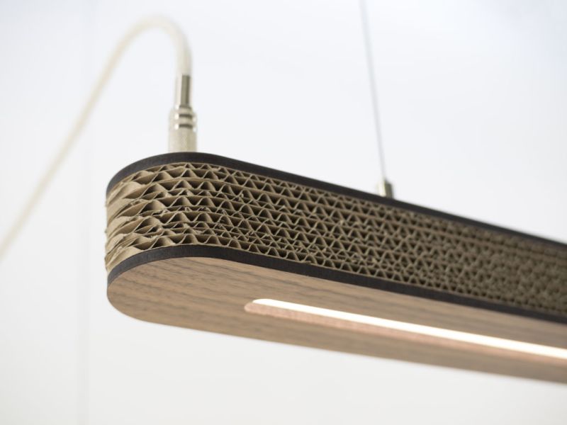 Cartoni 900- Eco-friendly cardboard lamp design by Wisse Trooster 