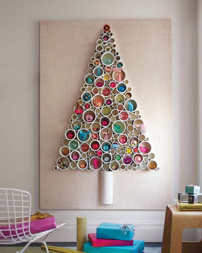 PVC pipe wall Christmas Tree