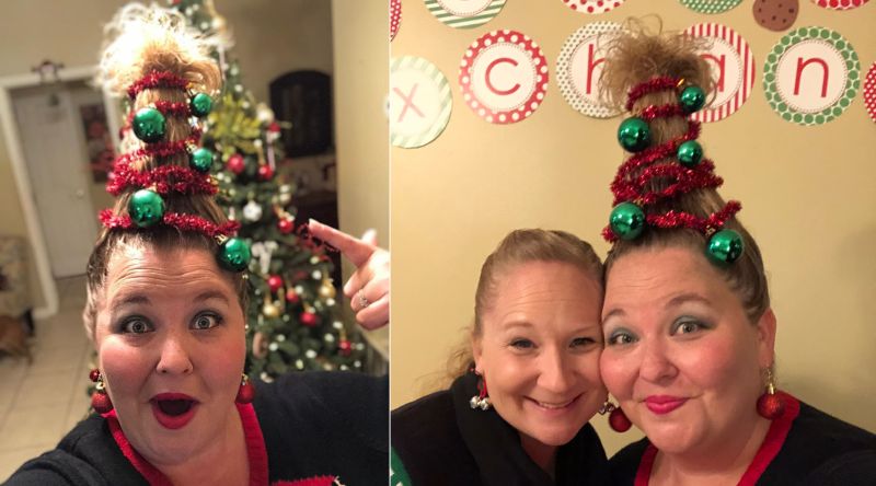 Christmas tree hairs trend-