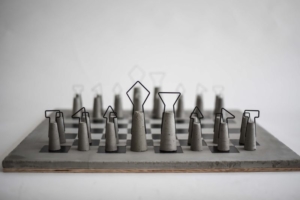 Daniel Skoták’s Fortify concrete chess set is ideal for minimalists