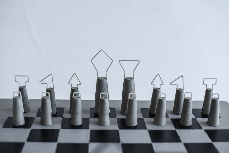  Daniel Skoták’s Fortify concrete chess set is ideal for minimalists