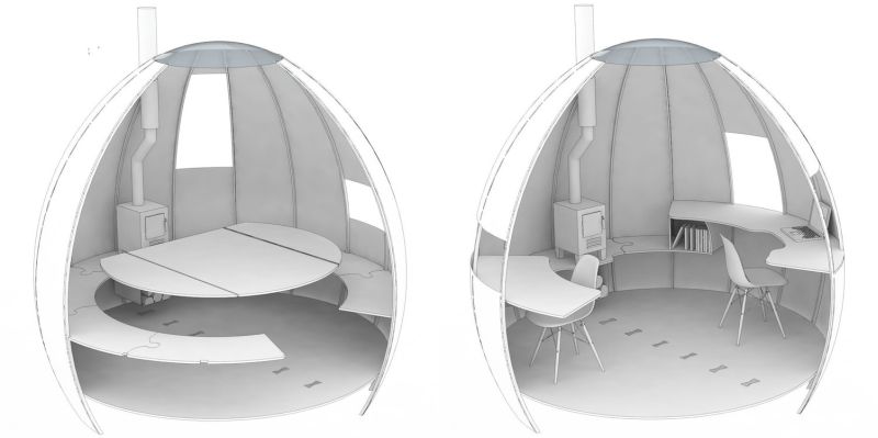 Domed garden pod by Podmakers lets you work, meditate or sleep 