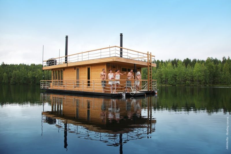 Floating sauna Helsinki